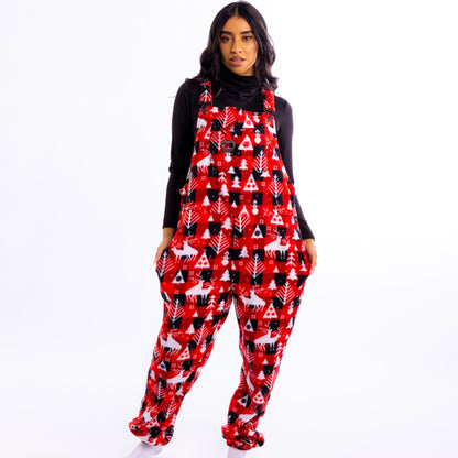 The Christmas Canoodle | Unisex Fleece Pajamaralls®