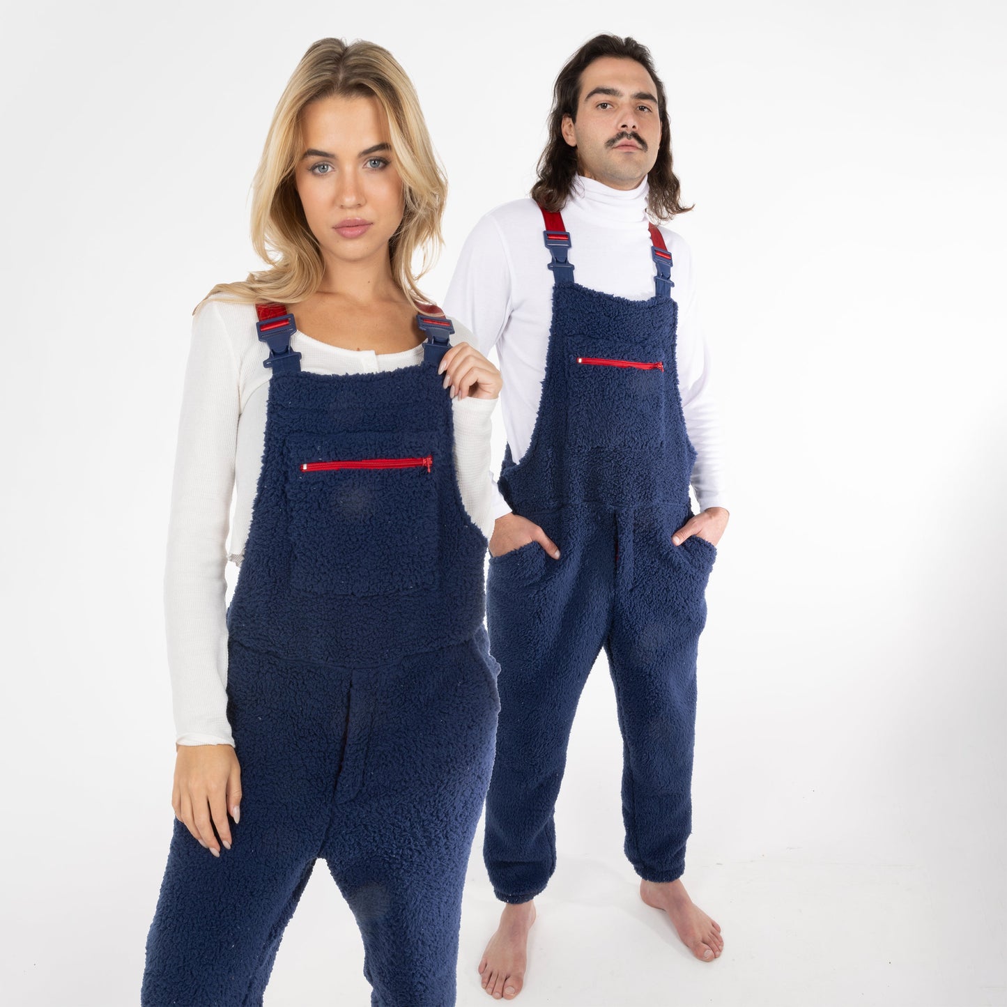 The Counting Sheep | Navy Sherpa Pajamaralls®