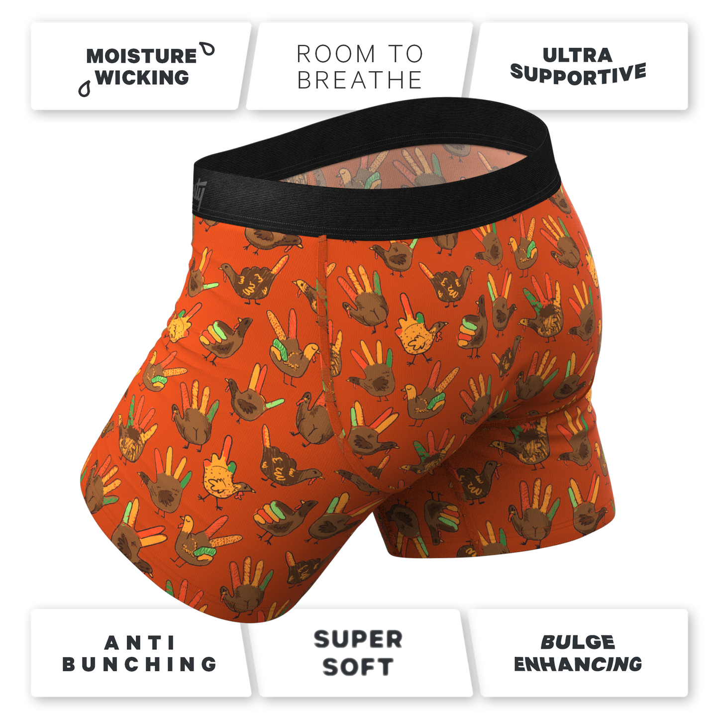 The Party Fowl | Thanksgiving Turkey Ball Hammock® Pouch Underwear