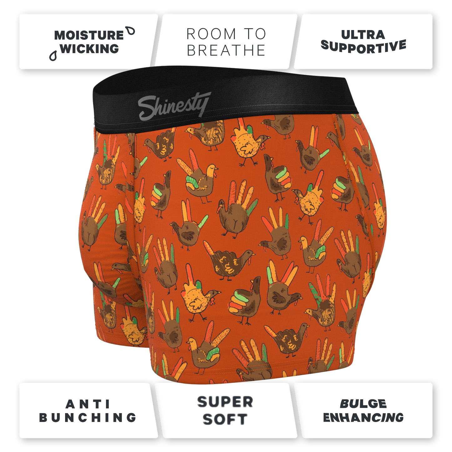 The Party Fowl | Thanksgiving Turkey Ball Hammock® Pouch Trunks Underwear