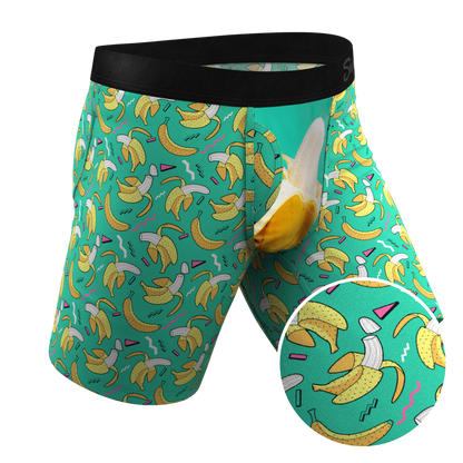 The Peel Deal | Retro Banana Long Leg Ball Hammock® Pouch Underwear With Fly