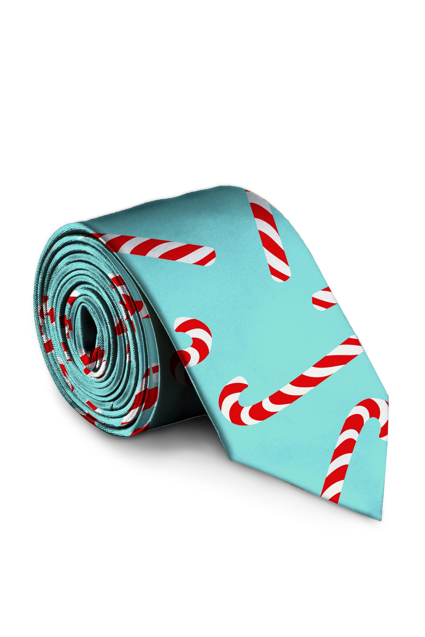 The Peppermint Pimp Canes | Candy Cane Print Tie