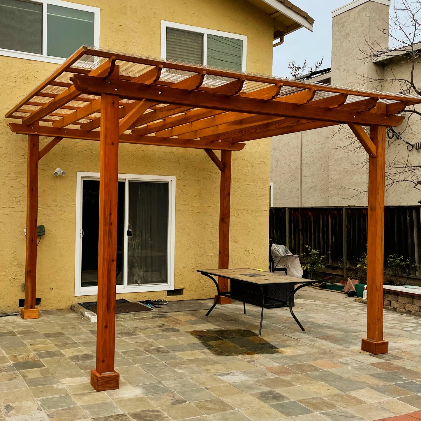 Outdoor Super Deck Redwood Pergola