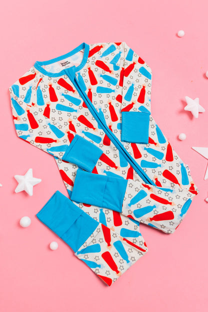 BURSTING RED WHITE & BLUE DREAM ROMPER