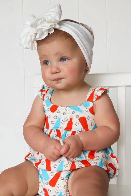 BURSTING RED WHITE & BLUE DREAM BUBBLE ROMPER