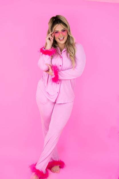 BUBBLEGUM FEATHERED WOMEN'S DREAM SET