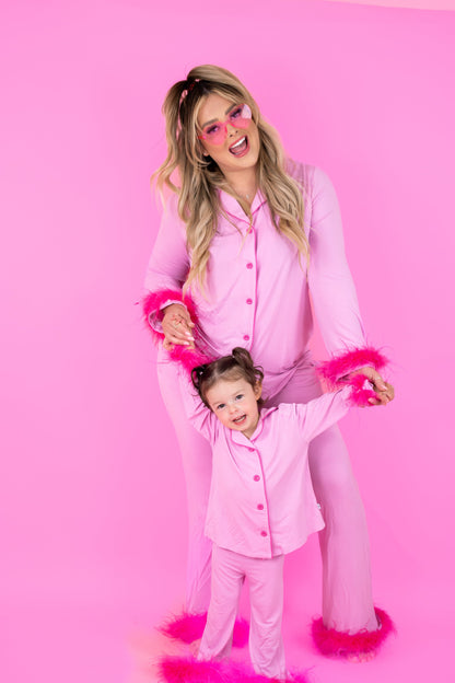 BUBBLEGUM FEATHERED WOMEN'S DREAM SET