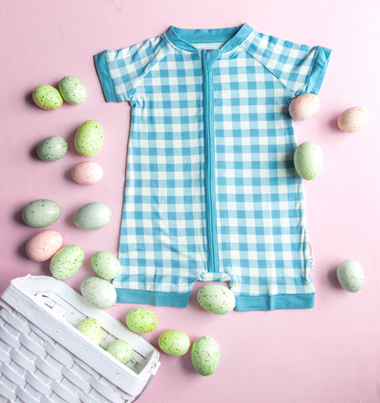 SKY BLUE GINGHAM DREAM SHORTIE