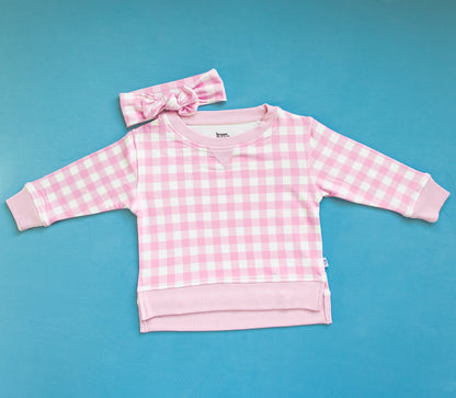 TAFFY PINK GINGHAM DREAM PULLOVER