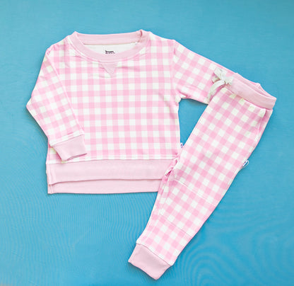 TAFFY PINK GINGHAM DREAM PULLOVER