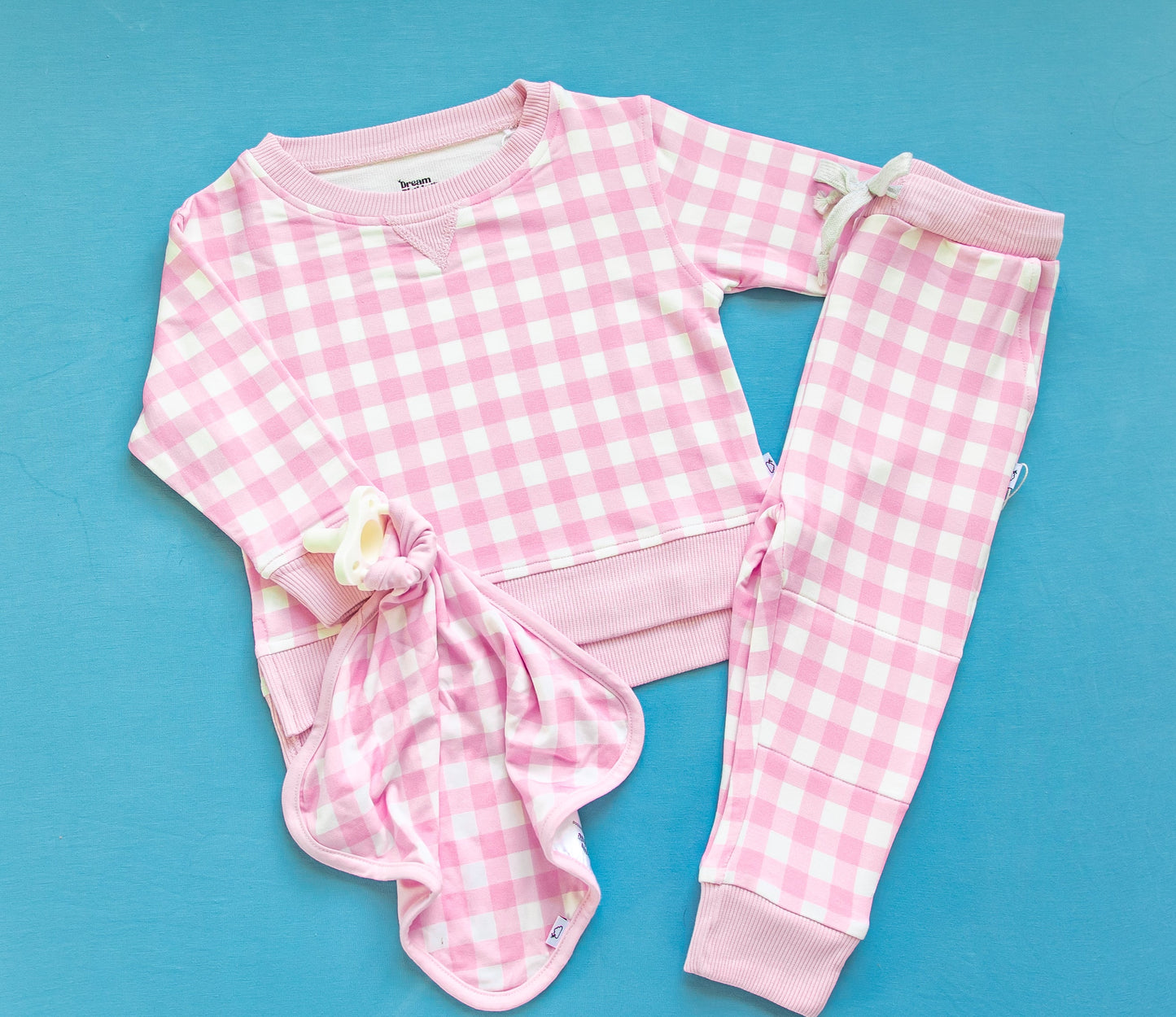 TAFFY PINK GINGHAM DREAM JOGGER