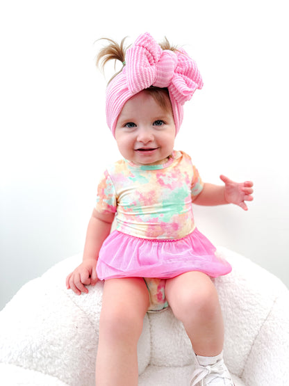 RAINBOW CLOUDS DREAM TUTU BODYSUIT DRESS