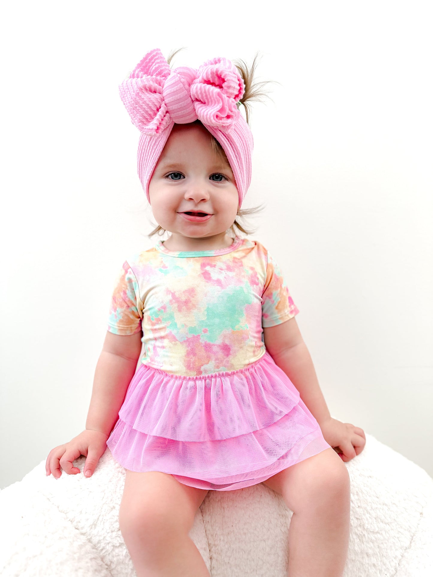 RAINBOW CLOUDS DREAM TUTU BODYSUIT DRESS