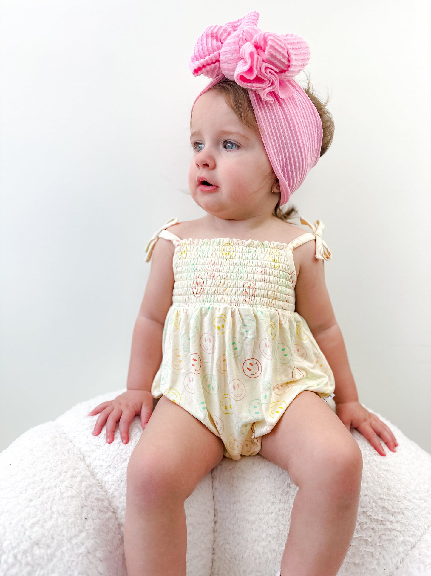 PASTEL SMILES DREAM BUBBLE ROMPER