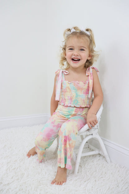 RAINBOW CLOUDS DREAM SMOCKED FLARE SET