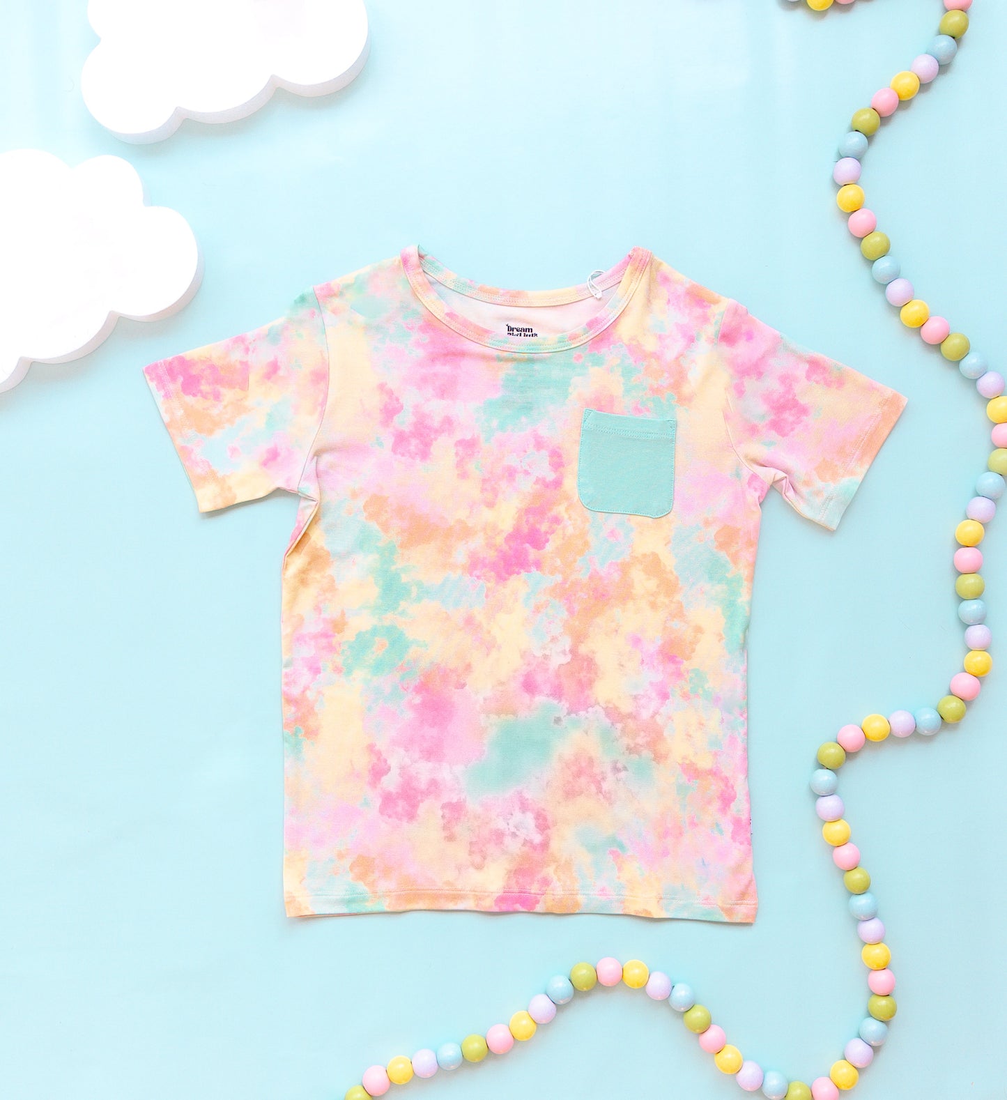 RAINBOW CLOUDS DREAM POCKET TEE