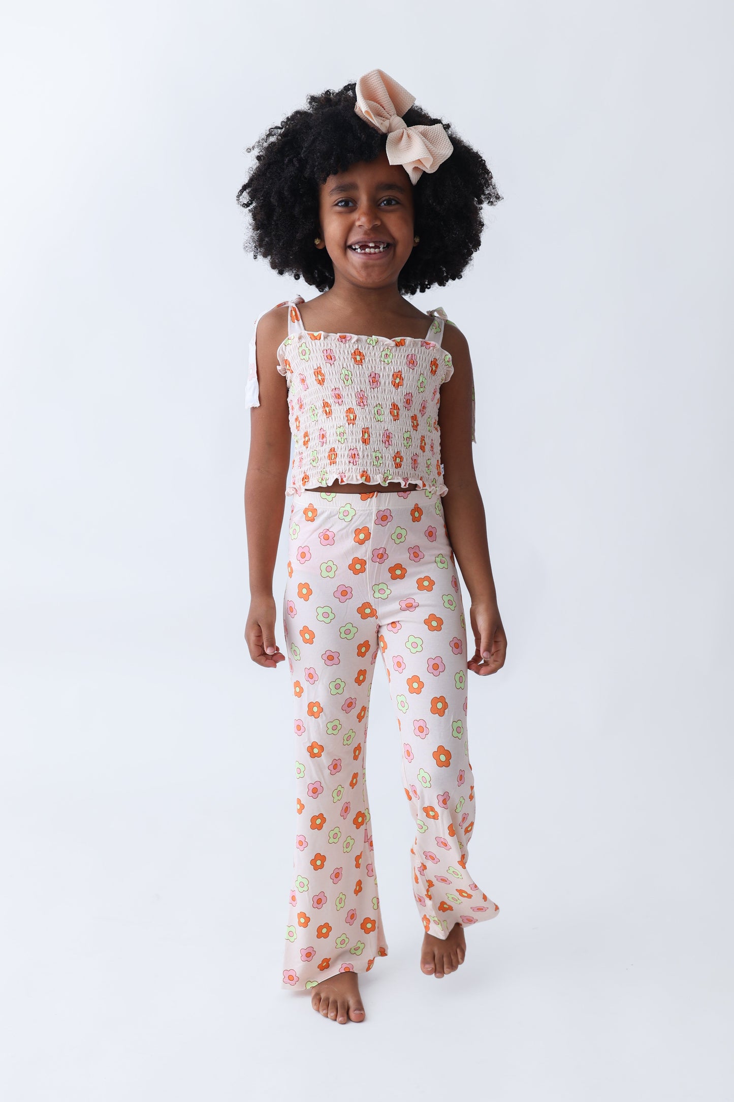 FEELIN' FLOWERFUL DREAM SMOCKED FLARE SET