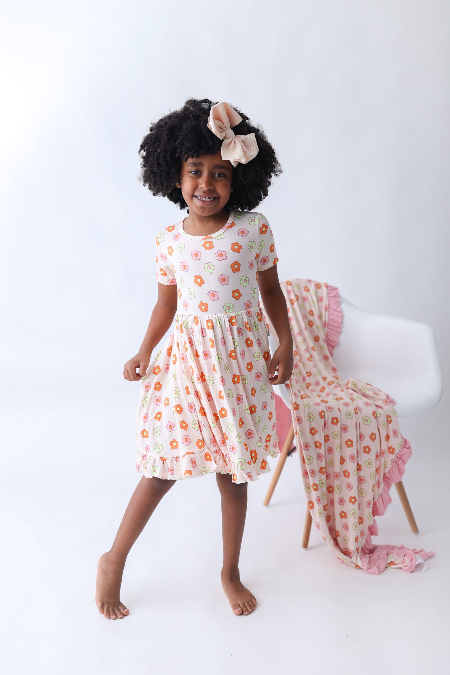 FEELIN' FLOWERFUL DREAM RUFFLE DRESS