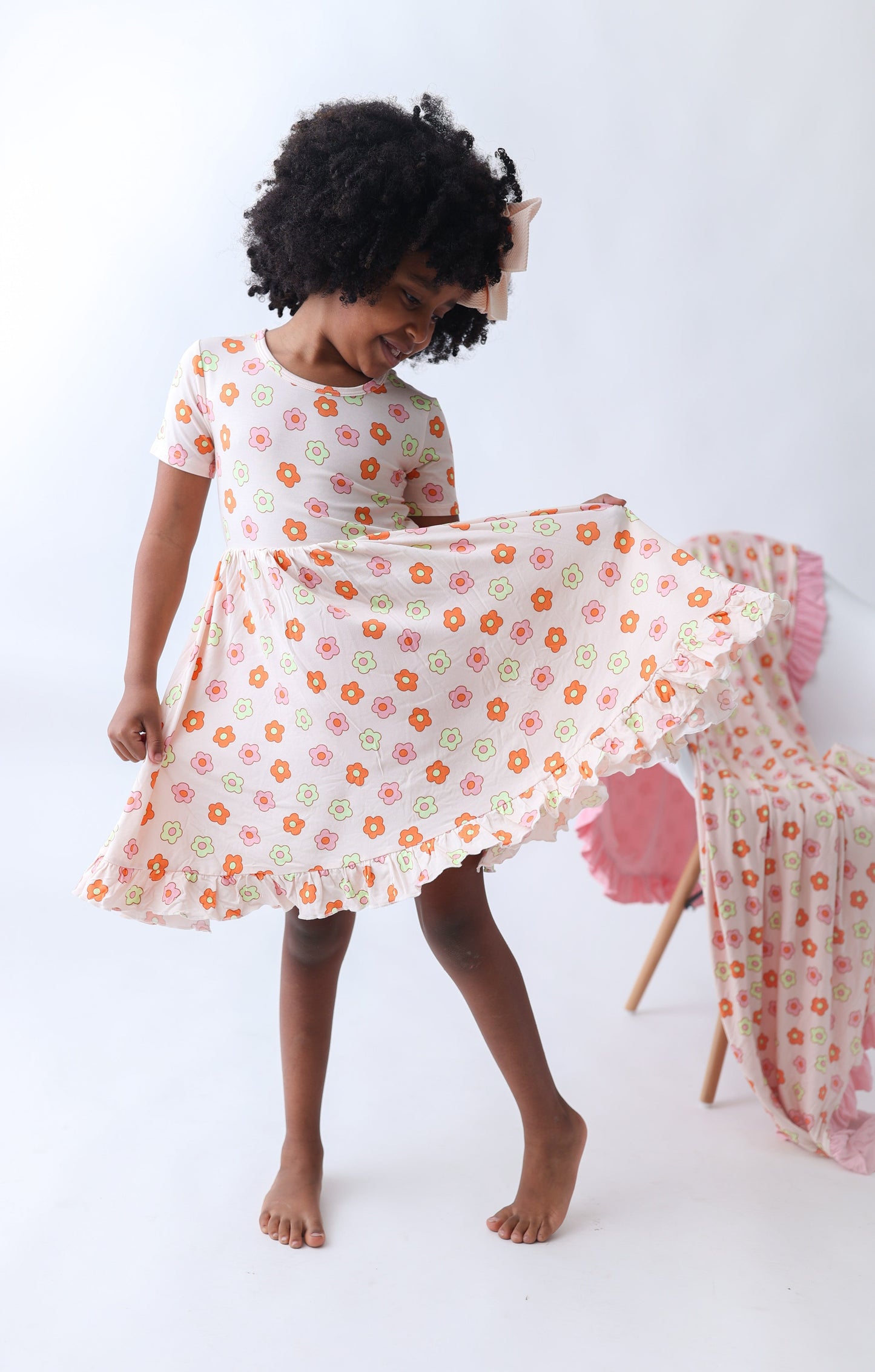 FEELIN' FLOWERFUL DREAM RUFFLE DRESS