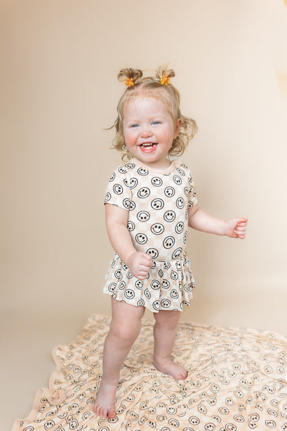 SANDY SMILES CHECKERS DREAM BODYSUIT DRESS