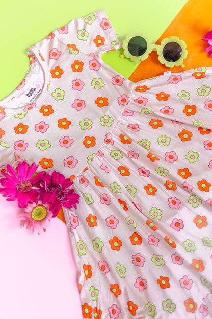 FEELIN' FLOWERFUL DREAM RUFFLE DRESS