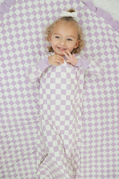 PERIWINKLE CHECKERS DREAM SLEEP SACK