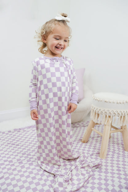 PERIWINKLE CHECKERS DREAM SLEEP SACK