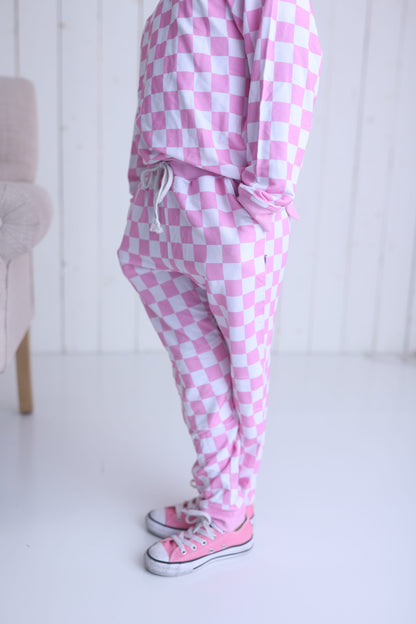 BUBBLEGUM CHECKERS DREAM JOGGER