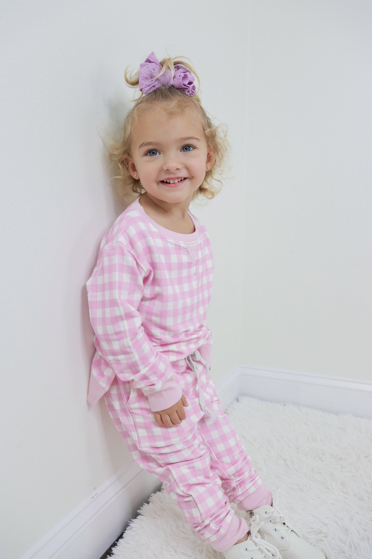 TAFFY PINK GINGHAM DREAM PULLOVER