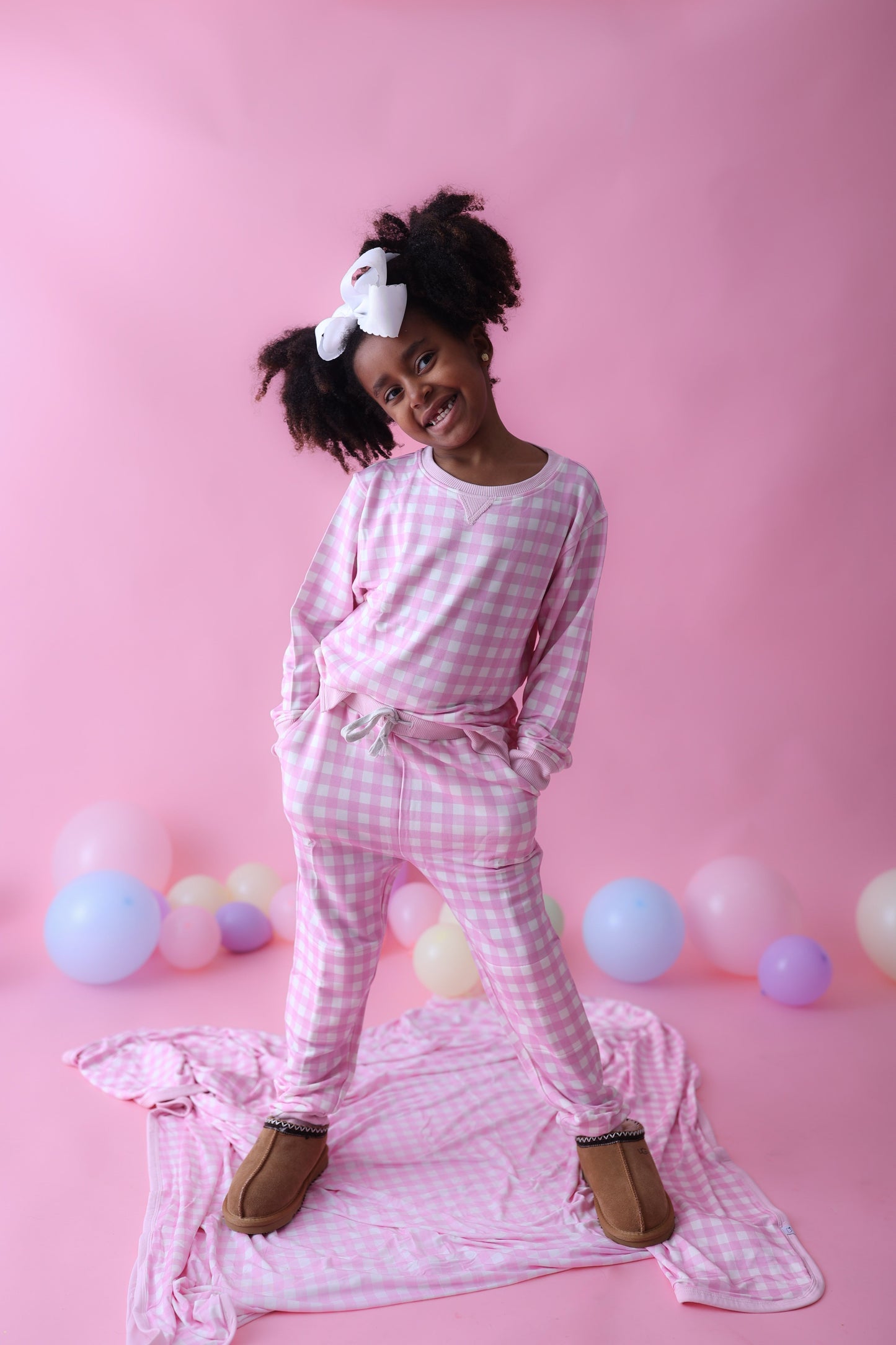 TAFFY PINK GINGHAM DREAM PULLOVER