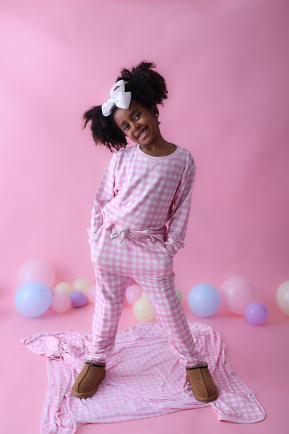 TAFFY PINK GINGHAM DREAM PULLOVER