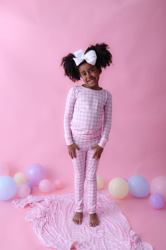 TAFFY PINK GINGHAM DREAM SET