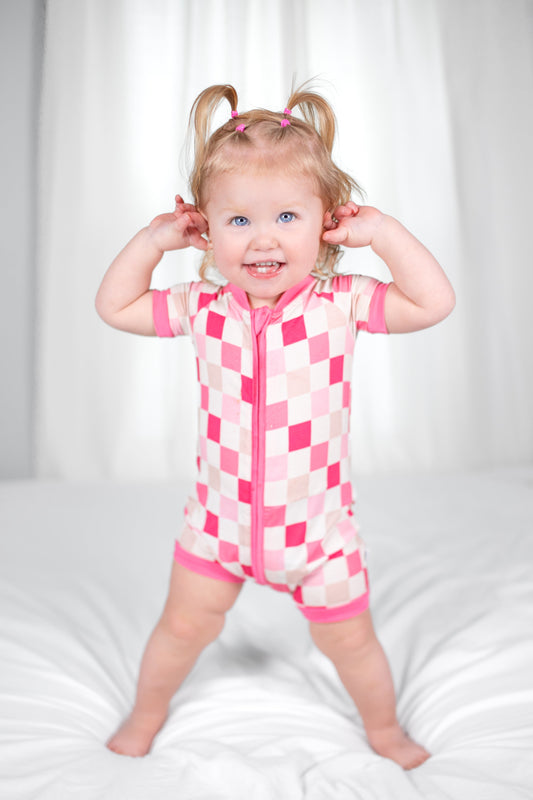 DREAMY PINK CHECKERS DREAM SHORTIE