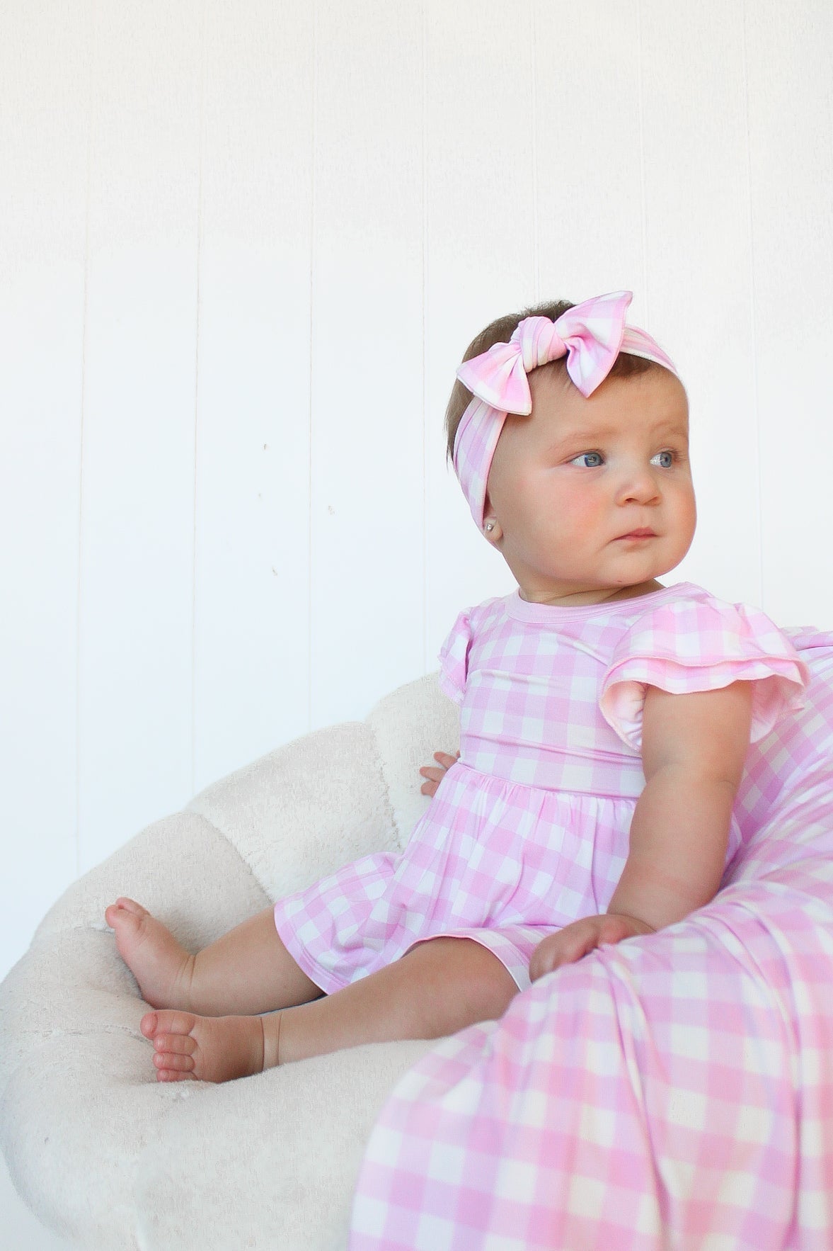 TAFFY PINK GINGHAM DREAM BODYSUIT DRESS