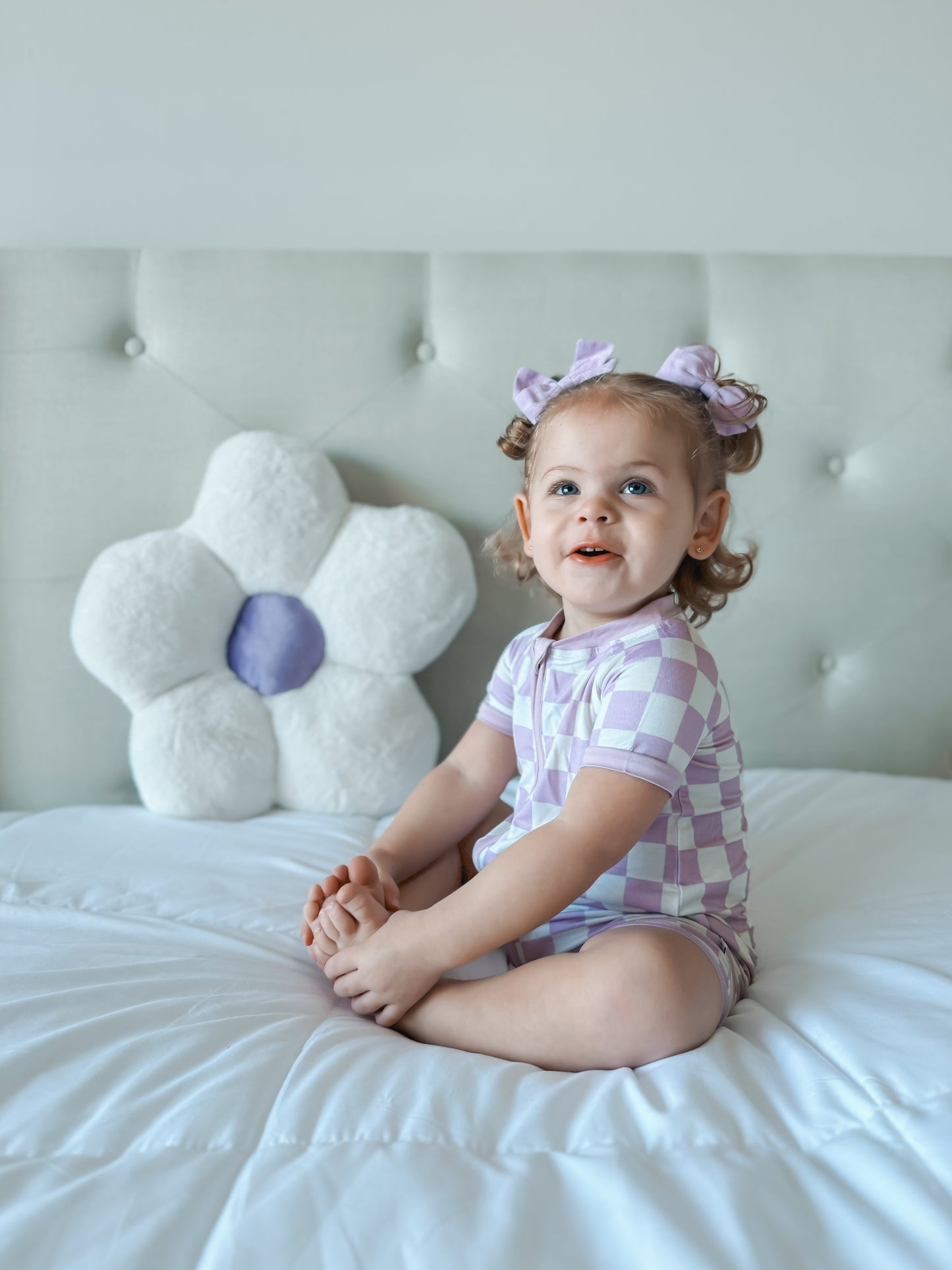 PERIWINKLE CHECKERS DREAM SHORTIE