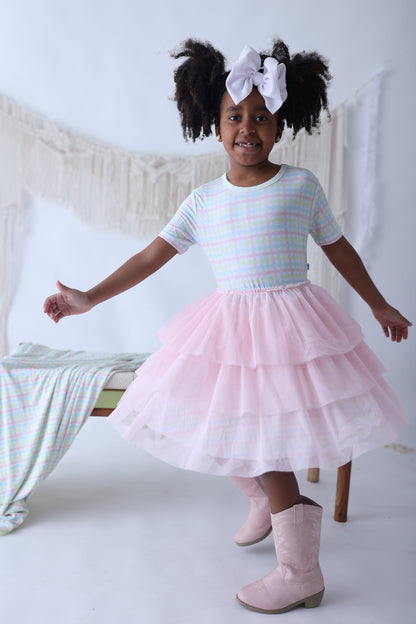 SPRING GINGHAM DREAM TUTU DRESS