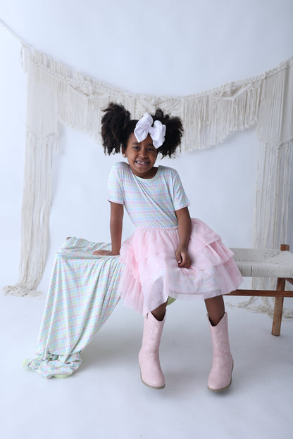 SPRING GINGHAM DREAM TUTU DRESS