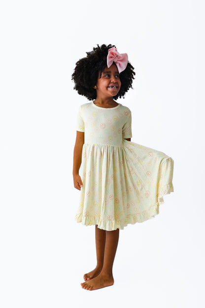 PASTEL SMILES DREAM RUFFLE DRESS