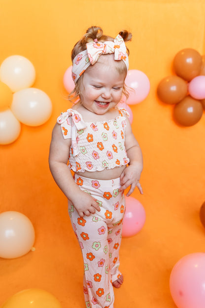 FEELIN' FLOWERFUL DREAM SMOCKED FLARE SET