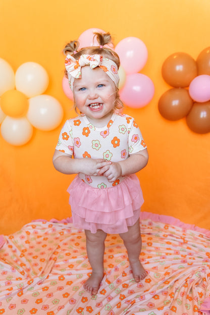 FEELIN' FLOWERFUL DREAM TUTU BODYSUIT DRESS