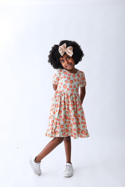 PEACHY-KEEN DREAM RUFFLE DRESS