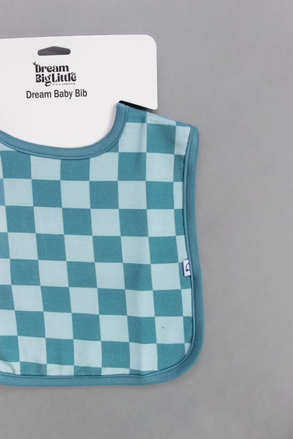 STORMY CHECKERS DREAM BABY BIB