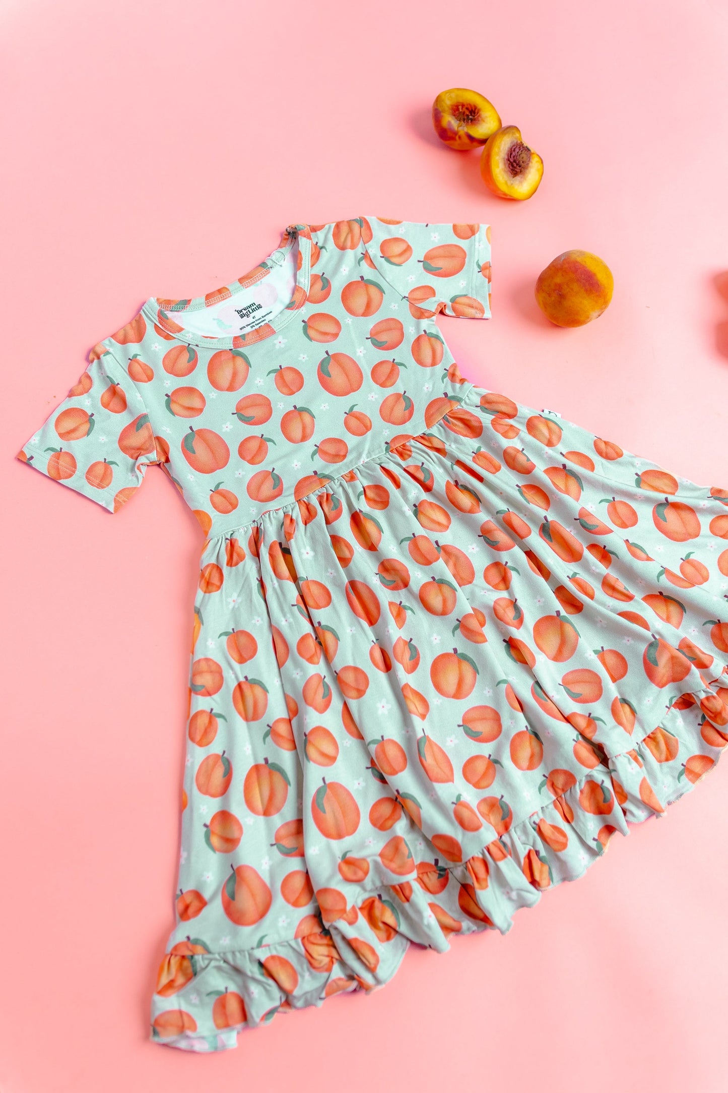 PEACHY-KEEN DREAM RUFFLE DRESS