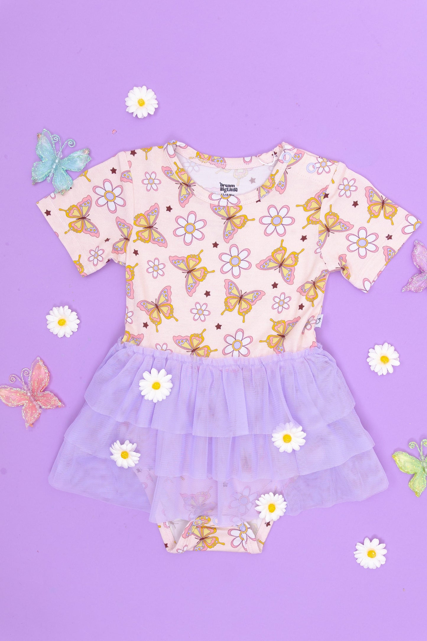 BLOSSOMIN' BUTTERFLY DREAM TUTU BODYSUIT DRESS