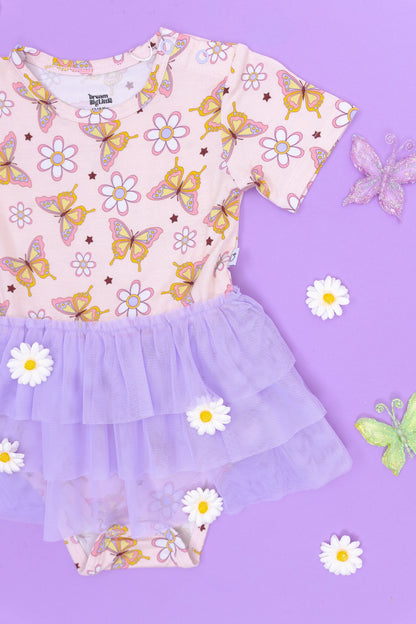 BLOSSOMIN' BUTTERFLY DREAM TUTU BODYSUIT DRESS