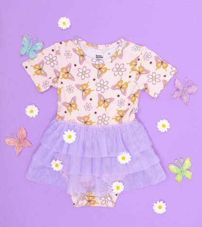 BLOSSOMIN' BUTTERFLY DREAM TUTU BODYSUIT DRESS