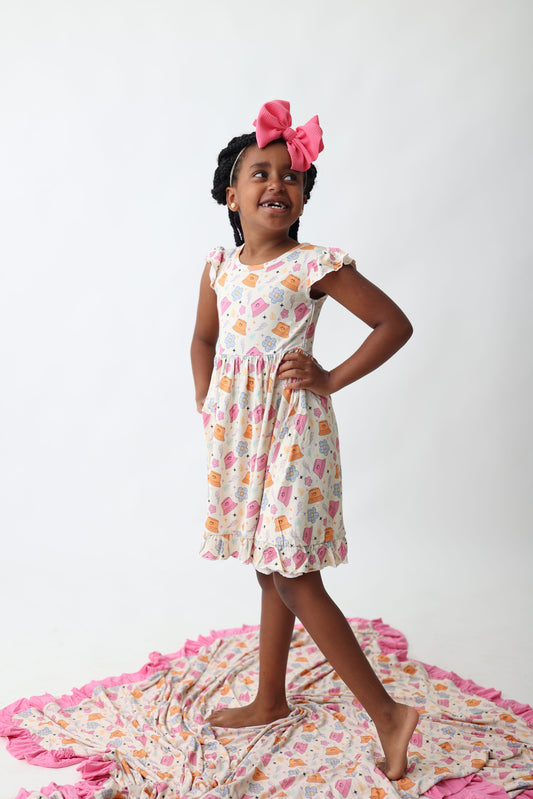 BEACH FOR DAISIES DREAM RUFFLE DRESS