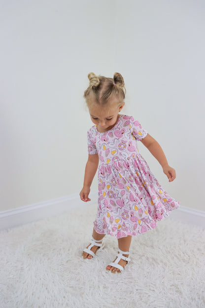 EXCLUSIVE GIRLS JUST WANNA HAVE SUN DREAM RUFFLE DRESS