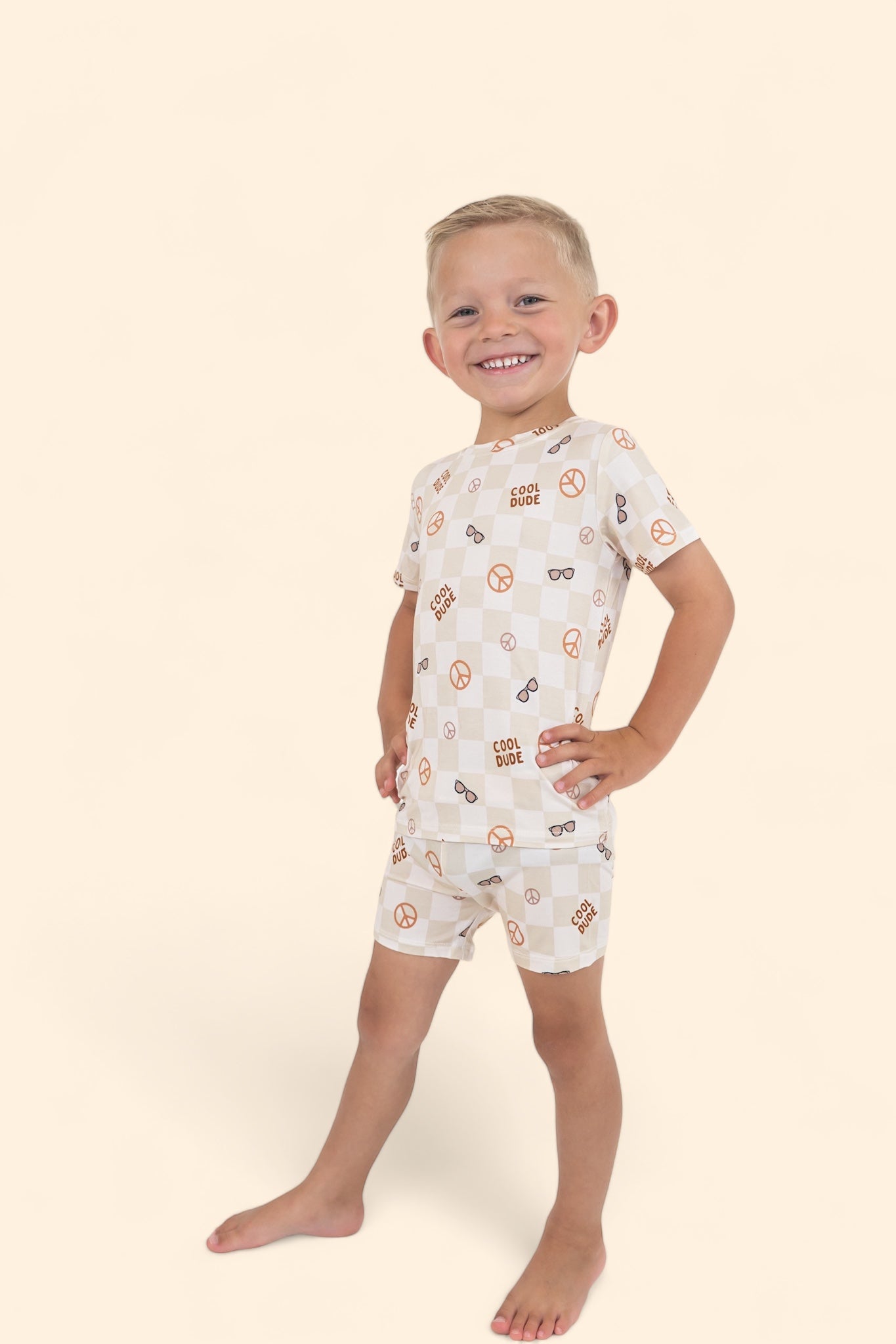 COOL DUDE CHECKERS DREAM SHORT SET