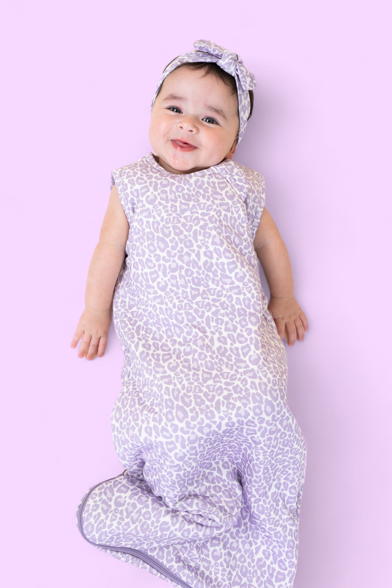 LAVENDER LEOPARD DREAM SLEEP SACK